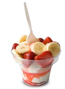 Strawberry and banana sundae from Andy's Frozen Custard