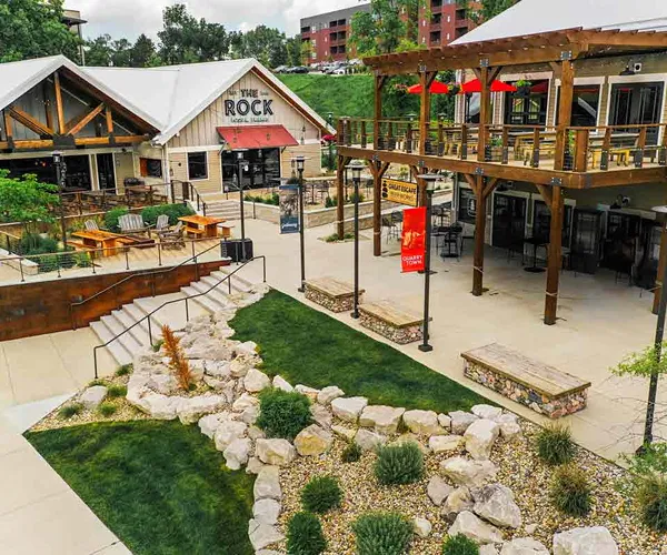 Exterior of The Rock restaurant in the Galloway neighborhood